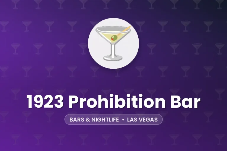 1923 Prohibition Bar – Las Vegas