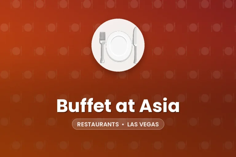Buffet at Asia – Las Vegas