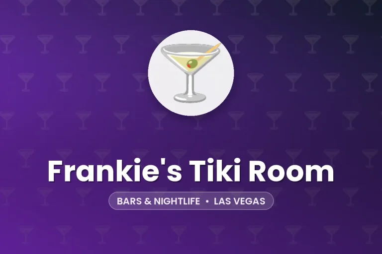 Frankie’s Tiki Room – Las Vegas