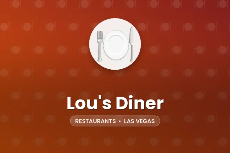 Lou’s Diner – Las Vegas