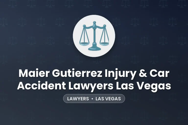 Maier Gutierrez Injury & Car Accident Lawyers Las Vegas – Las Vegas