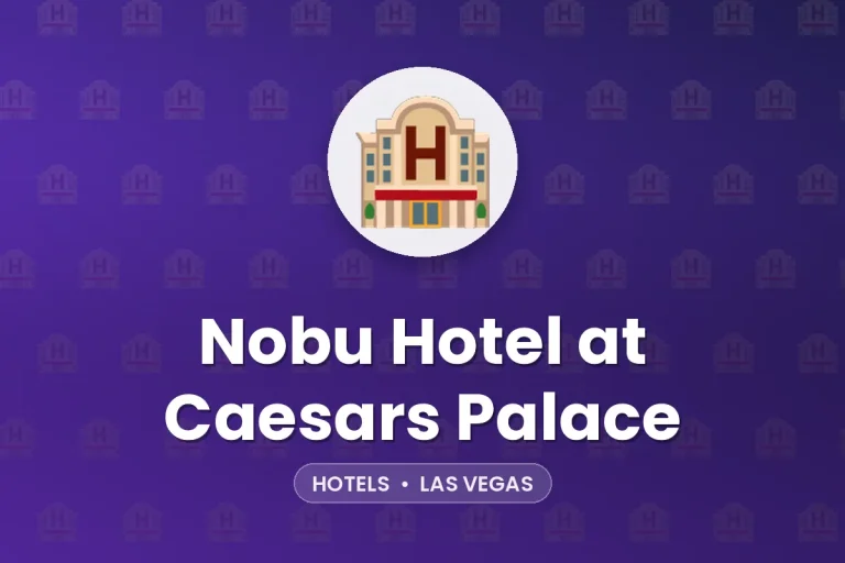 Nobu Hotel at Caesars Palace – Las Vegas
