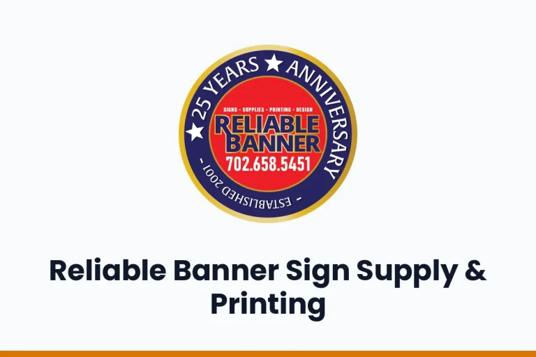 Reliable Banner Sign Supply & Printing logo
